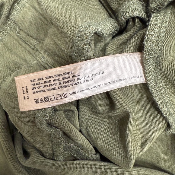 Anthropologie, Saturday Sunday - Belted Olive Green Sleeveless Jumpsuit - Picture 9 of 10